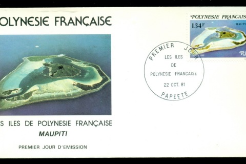French-Polynesia-1981 Maupiti Is 134f FDC