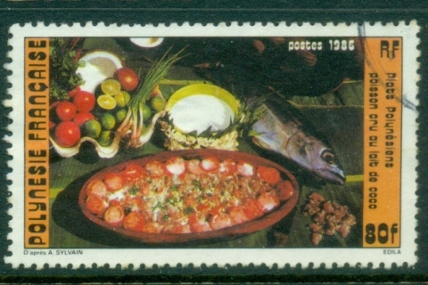 French-Polynesia-1985 Local Foods 80f