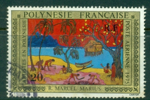 French-Polynesia-1975 Paintings by Polynesian Artists 20f