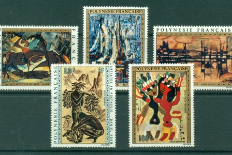 French-Polynesia-1972 Paintings by Polynesian Artists