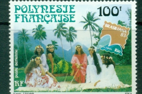 French-Polynesia-1983 BRASILIANA '83 Stamp Ex