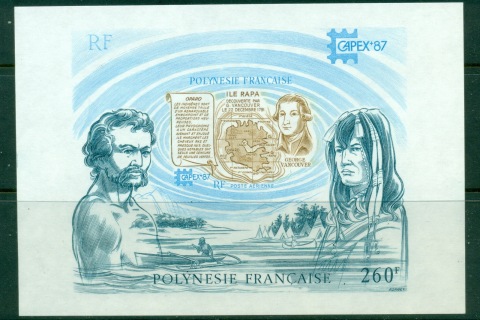 French-Polynesia-1987 CAPEX \'87 Stamp Ex. MS