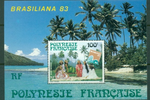 French-Polynesia-1983 BRASILIANA '83 Stamp Ex. MS