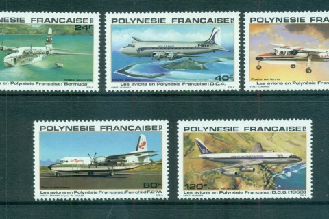 French-Polynesia-1979 Airplanes used in Polynesia