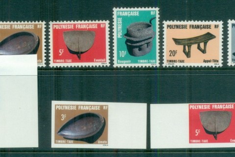 French-Polynesia-1984-87 Postage Dues + Imperf 1984