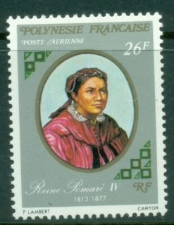 French-Polynesia-1976-Royalty-26f-Queen-Pomare-IV-MUH