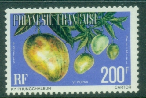 French-Polynesia-1977-Official-Mango-200fr-MUH_1