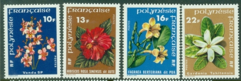 French-Polynesia-1978-79-Flowers-Orchids-MUH