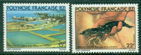 French-Polynesia-1980-CNEXO-Fish-Hatchery-MUH