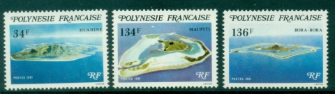 French-Polynesia-1981-Island-Views-MUH