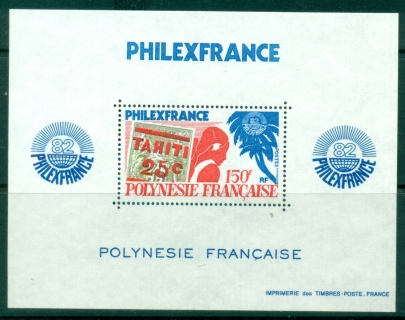 French-Polynesia-1982-Philex-France-Stamp-Exhibition-MS-MUH