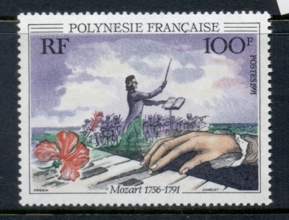 French-Polynesia-1991-Mozart Death becentenary