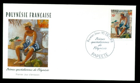 French-Polynesia-1998-Life in Tahiti & the Islands 70f FDC