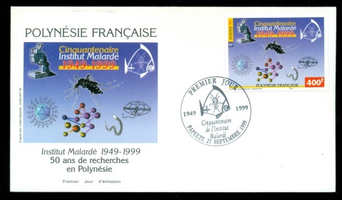 French-Polynesia-1999-Malarde Medical Research Institute FDC