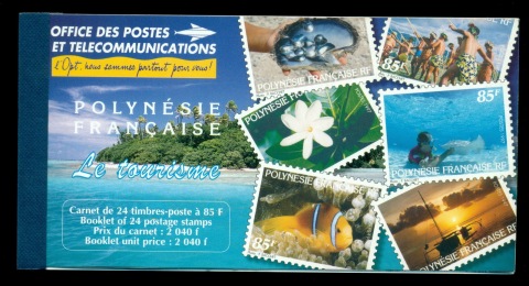 French-Polynesia-1997-Island Scener 3 panes booklet MUH