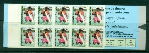 French-Polynesia-1993-Fisherman 46f Net Throw P&S booklet