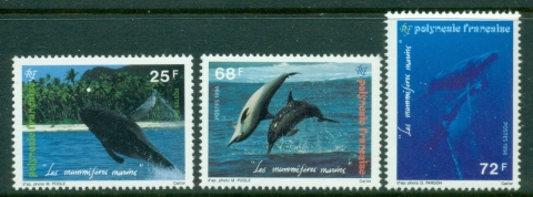 French-Polynesia-1994-Marine Life, Dolphins & Whales