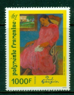 French-Polynesia-1994-painting by Paul Gaugin, Faaturuna