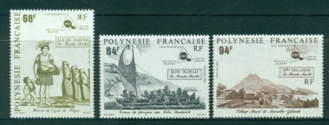 French-Polynesia-1991-18th Century Scenes