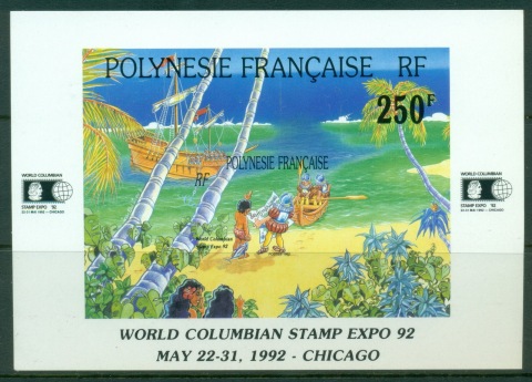 French Polynesia 1992 World Colombian Stamp Ex. MS