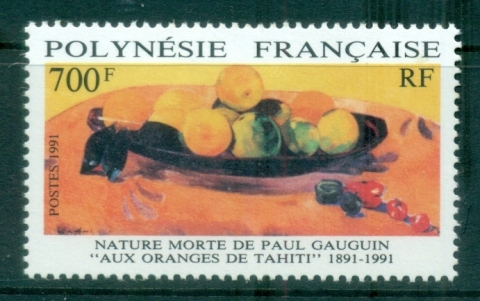 French-Polynesia-1991-Painting by Gaugin