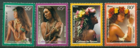 French-Polynesia-1998-Tahiti-Festival-of-Flower-Shell-garlands-MUH