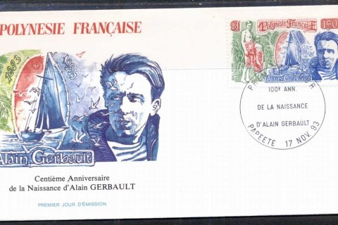 French-Polynesia-1993-Alain Gerbault Cent. FDC