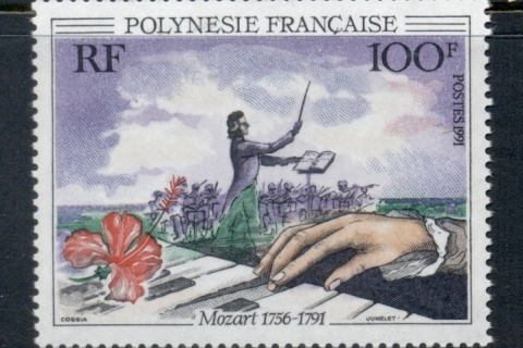 French-Polynesia-1991-Mozart Death becentenary