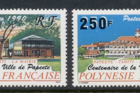 French-Polynesia-1990-Pateete Village Cent.
