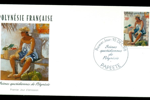 French-Polynesia-1998-Life in Tahiti & the Islands 70f FDC