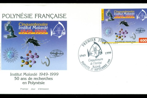 French-Polynesia-1999-Malarde Medical Research Institute FDC
