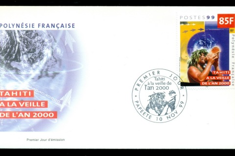 French-Polynesia-1999 Tahiti on the Eve of New Year 2000 FDC