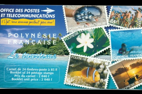 French-Polynesia-1997-Island Scener 3 panes booklet MUH
