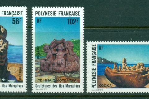 French-Polynesia-1991 Sculptures of the Marquesas Is