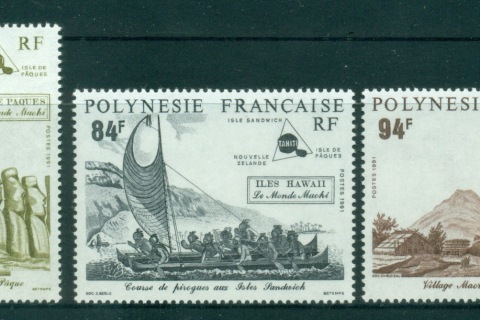 French-Polynesia-1991-18th Century Scenes