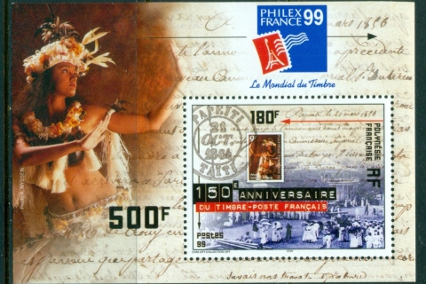 French-Polynesia-1999-PHILEXFRANCE \'99 Stamp Ex. MS