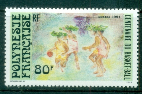 French-Polynesia-1991-Basketball Cent.