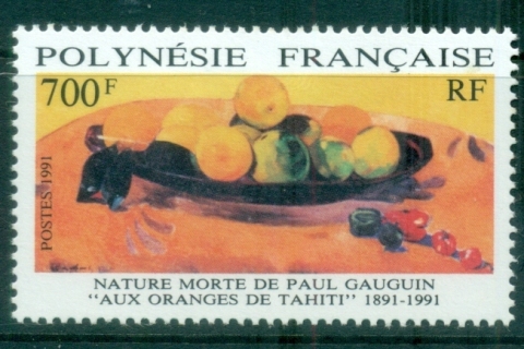French-Polynesia-1991-Painting by Gaugin