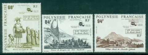 French-Polynesia-1991-18th-Century-Scenes-of-Polynesia-MUH