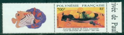 French-Polynesia-1991-Still-Life-with-Oranges-in-Tahiti-by-Paul-Gaugin-MUH