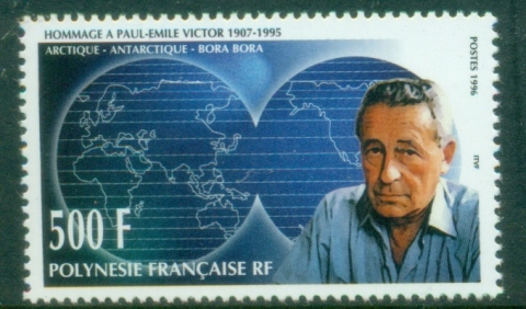 French-Polynesia-1996-Writer-Paul-Emile-Victor-Explorer-MUH