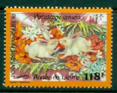 French-Polynesia-1999-New-Year-of-the-Rabbit-MUH