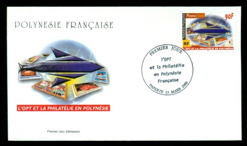 French-Polynesia-2000-Postal Service & Stamps FDC