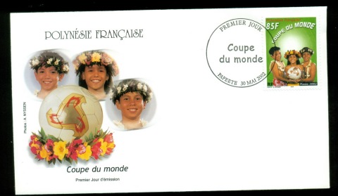 French-Polynesia-2002-World Cup Soccer Championshios, Japan & Korea FDC