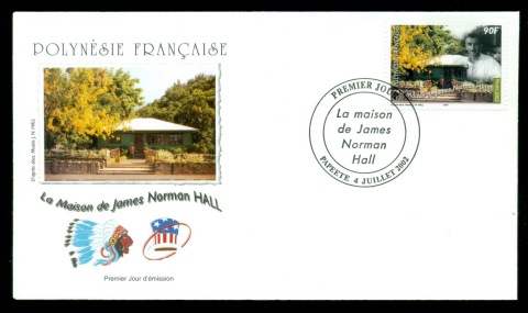 French-Polynesia-2002-House of James Norman Hill FDC