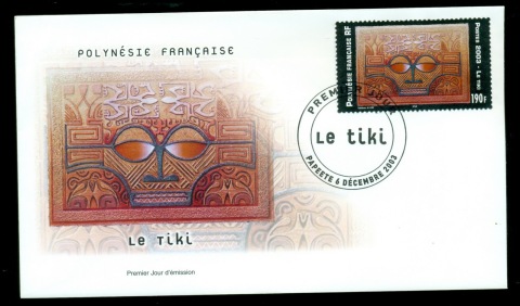 French-Polynesia-2003-Tiki FDC