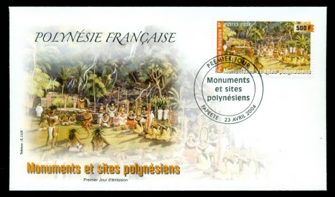 French-Polynesia-2004-Arahurahu Marae FDC