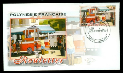 French-Polynesia-2004-Mobile Snack Bars FDC