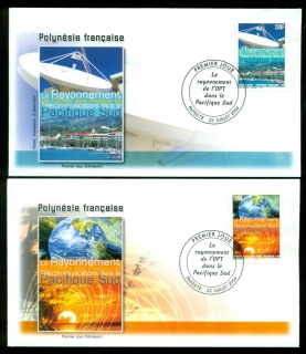 French-Polynesia-2004-Office of Posts & Communications 2xFDC