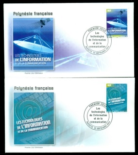 French-Polynesia-2004-Information Technology & Communications 2xFDC